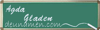 Agda Gladen Visitenkarte